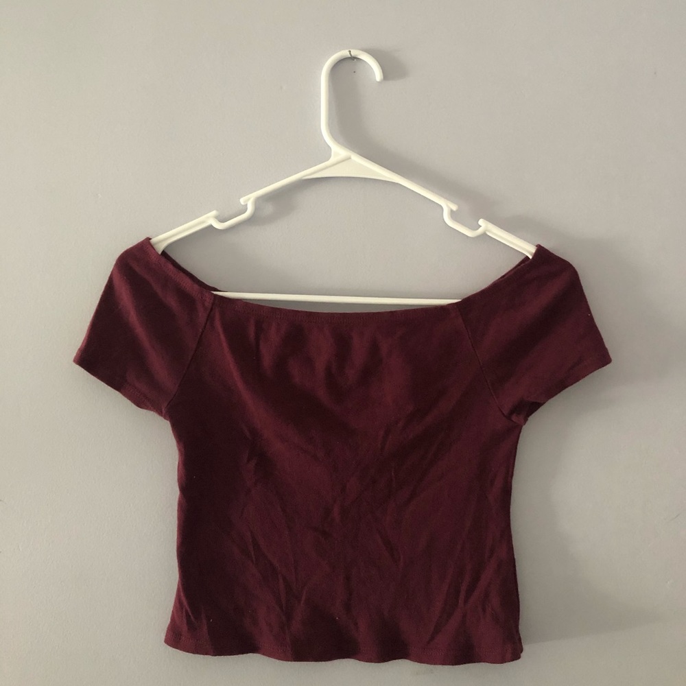 Off The Shoulder Cropped Shirt